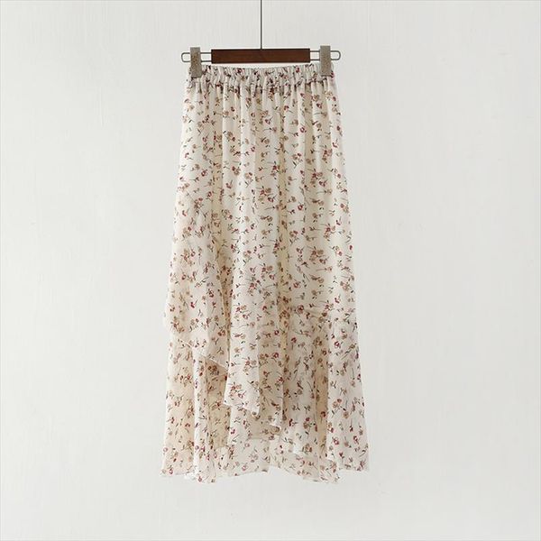women skirt summer floral chiffon elastic high waist irregular casual skirts female 2019 spring new ruffled elegant skirt a64, Black
women skirt summer floral chiffon elastic high waist irregular casual skirts female 2019 spring new ruffled elegant skirt a64, Black