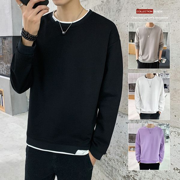 2020 autumn trend new simple style pure color personality men's leisure trend sweater sweateryouth loose style sweater 0s0n3, Black
2020 autumn trend new simple style pure color personality men's leisure trend sweater sweateryouth loose style sweater 0s0n3, Black
