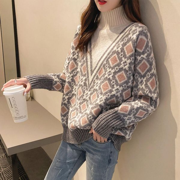 autumn and winter new high collar knitted bottoming shirt color matching long sleeve wool t-shirt women's screen red design on clothes
autumn and winter new high collar knitted bottoming shirt color matching long sleeve wool t-shirt women's screen red design on clothes