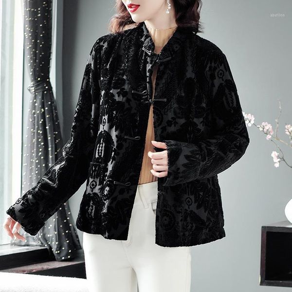 women's down & parkas luoyizhen velvet cotton padded women's autumn / winter 2021 original design silk jacquard button short coat1, Black
women's down & parkas luoyizhen velvet cotton padded women's autumn / winter 2021 original design silk jacquard button short coat1, Black