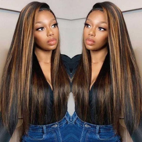 lace wigs 180 density highlight straight front wig hd transparent human hair remy t part brazilian, Black;brown
lace wigs 180 density highlight straight front wig hd transparent human hair remy t part brazilian, Black;brown