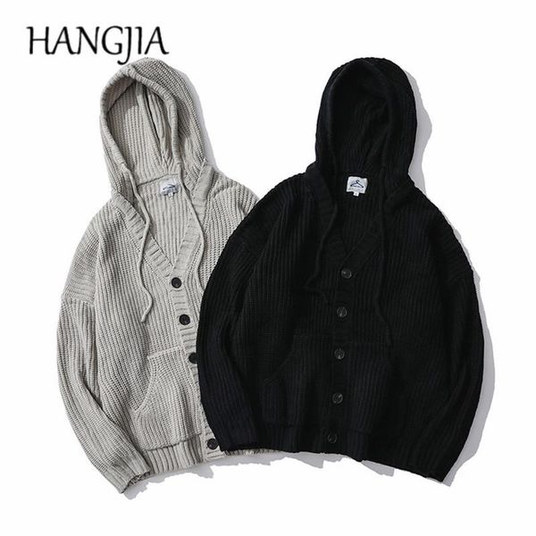 autumn and winter japanese retro cardigan sweater harajuku loose casual hooded sweater men women solid color knitted men, White;black
autumn and winter japanese retro cardigan sweater harajuku loose casual hooded sweater men women solid color knitted men, White;black