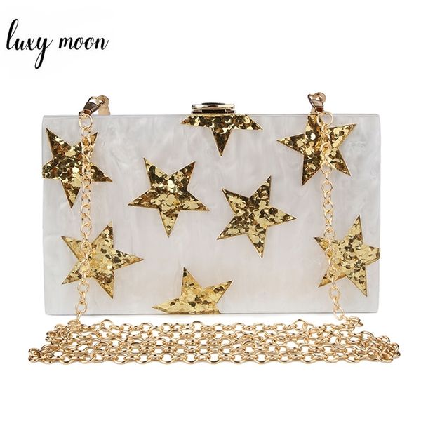 white acrylic clutches female purse fashion star pattern sequined evening bags for women luxury chains shoulder bag zd1183 y201224
white acrylic clutches female purse fashion star pattern sequined evening bags for women luxury chains shoulder bag zd1183 y201224