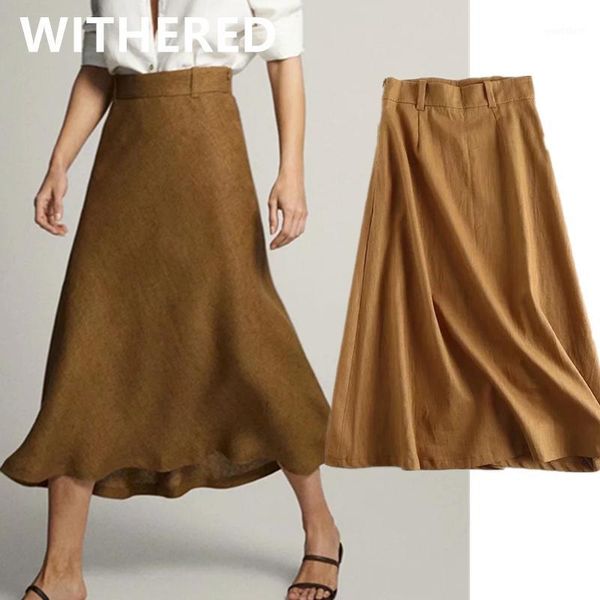 withered england office lady indie folk simple linen high waist a-line midi skirt women faldas mujer moda 2020long skirts womens1, Black
withered england office lady indie folk simple linen high waist a-line midi skirt women faldas mujer moda 2020long skirts womens1, Black