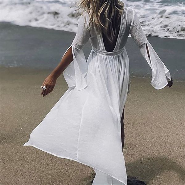2019 tunics for beach swimsuit cover up women swimwear long kaftan beach cover up beachwear pareo beach dress saida de praia 1017, White;black
2019 tunics for beach swimsuit cover up women swimwear long kaftan beach cover up beachwear pareo beach dress saida de praia 1017, White;black