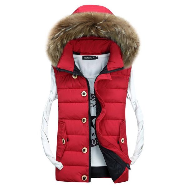 2020 autumn winter men's thick vest faux fur collar hooded puffy waistcoat korean stylish lovers casual warm sleeveless jackets, Black;white
2020 autumn winter men's thick vest faux fur collar hooded puffy waistcoat korean stylish lovers casual warm sleeveless jackets, Black;white