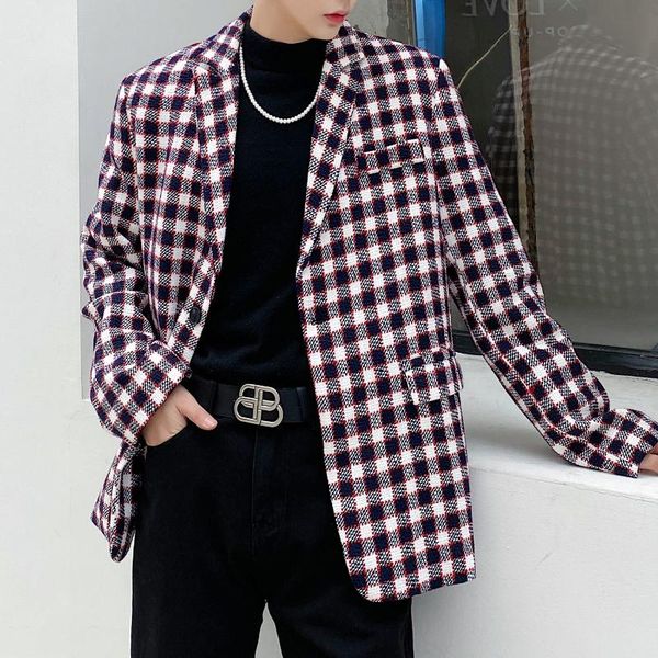mens blazer vintage graceful woolen coat men's plaid thickened fabric suit jacket chaquetas hombre de vestir male blazer suit, White;black
mens blazer vintage graceful woolen coat men's plaid thickened fabric suit jacket chaquetas hombre de vestir male blazer suit, White;black