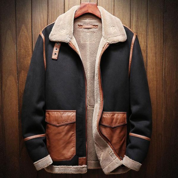 autumn and winter season mens faux fur leather jacket coats plus size 5xl mens faux fur coats automotive overcoats velvet a173, Black
autumn and winter season mens faux fur leather jacket coats plus size 5xl mens faux fur coats automotive overcoats velvet a173, Black