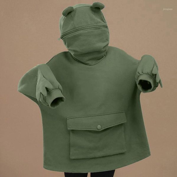 plus velvet sweatshirt women hoodies sweet japan creative stitching three-dimensional cute frogs pullover pocket hoodies1, Black
plus velvet sweatshirt women hoodies sweet japan creative stitching three-dimensional cute frogs pullover pocket hoodies1, Black