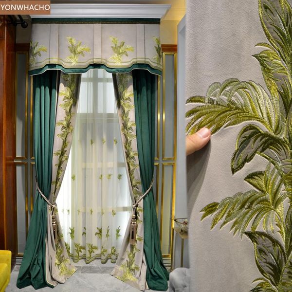 custom curtains american luxury high-class living room blue embroidered velvet cloth blackout curtain tulle valance drape b668
custom curtains american luxury high-class living room blue embroidered velvet cloth blackout curtain tulle valance drape b668