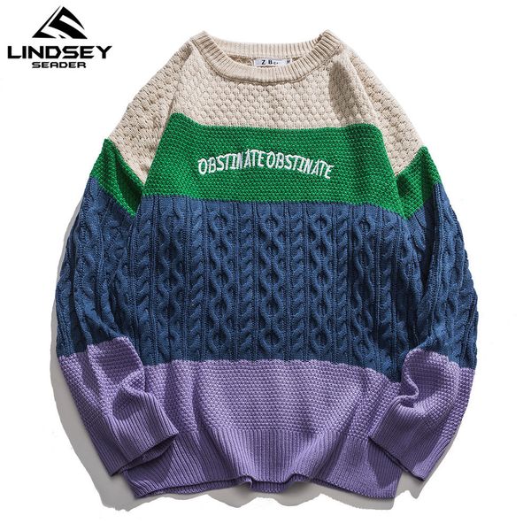 lindsey seader hip hop men sweaters retro patchwork oversize acrylic streetwear harajuku autumn new pullover men's sweaters 201120, White;black
lindsey seader hip hop men sweaters retro patchwork oversize acrylic streetwear harajuku autumn new pullover men's sweaters 201120, White;black