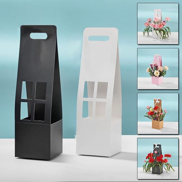 gift wrap portable flower box pink white waterproof kraft paper bag for florist packing valentine's day decoration1
gift wrap portable flower box pink white waterproof kraft paper bag for florist packing valentine's day decoration1