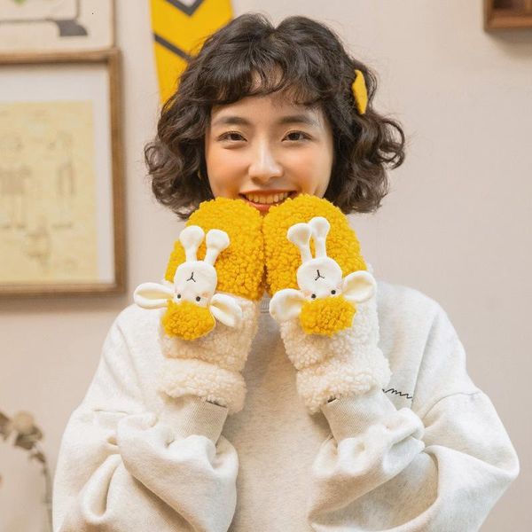 mittens female winter student cute korean version of plush plus velvet thickening warm riding gloves girl cashmere, Blue;gray
mittens female winter student cute korean version of plush plus velvet thickening warm riding gloves girl cashmere, Blue;gray