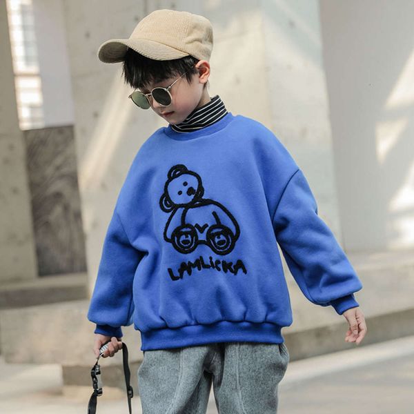 and warm autumn boys' sweater thickened high collar middle school wear 2020 new children's winter bottom coat, Black
and warm autumn boys' sweater thickened high collar middle school wear 2020 new children's winter bottom coat, Black