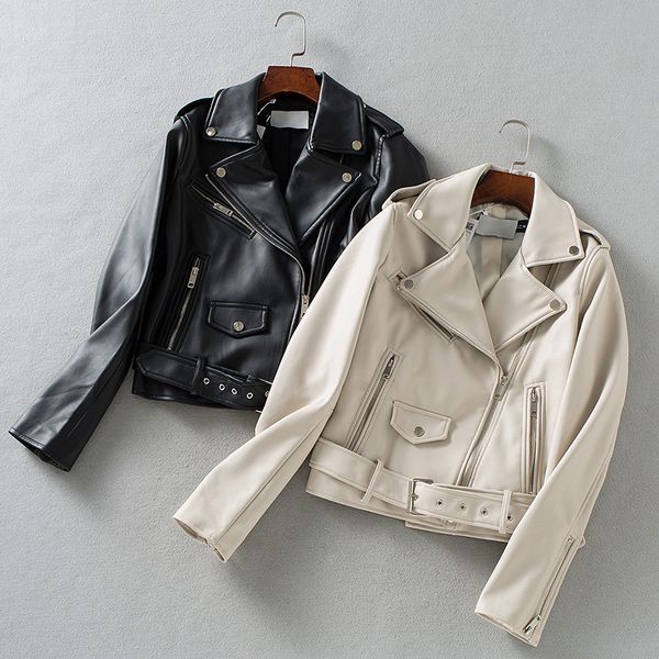 2021 new 2121 women faux jacket with belt spring autumn moto biker leather coat streetwear ladies outwear 560h, Black
2021 new 2121 women faux jacket with belt spring autumn moto biker leather coat streetwear ladies outwear 560h, Black