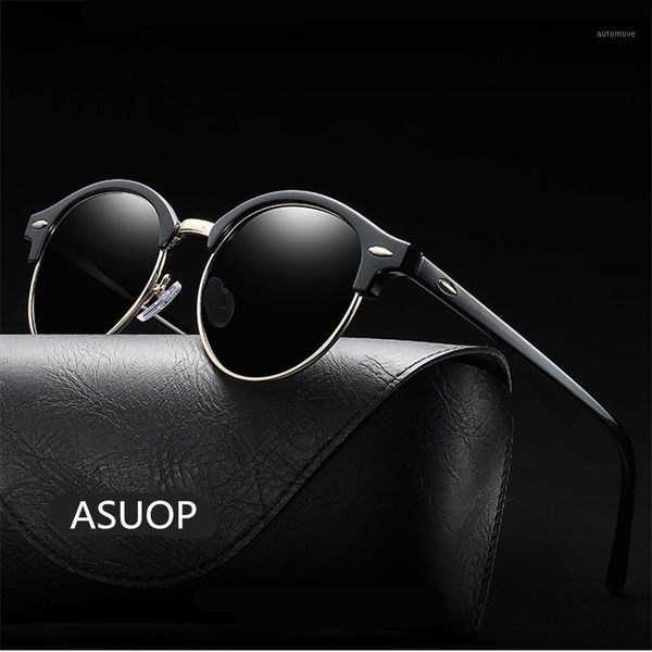 asouz2020 new round men's sunglasses uv400 fashion brand ladies glasses classic retro popular designer design driving sunglasses1, White;black
asouz2020 new round men's sunglasses uv400 fashion brand ladies glasses classic retro popular designer design driving sunglasses1, White;black