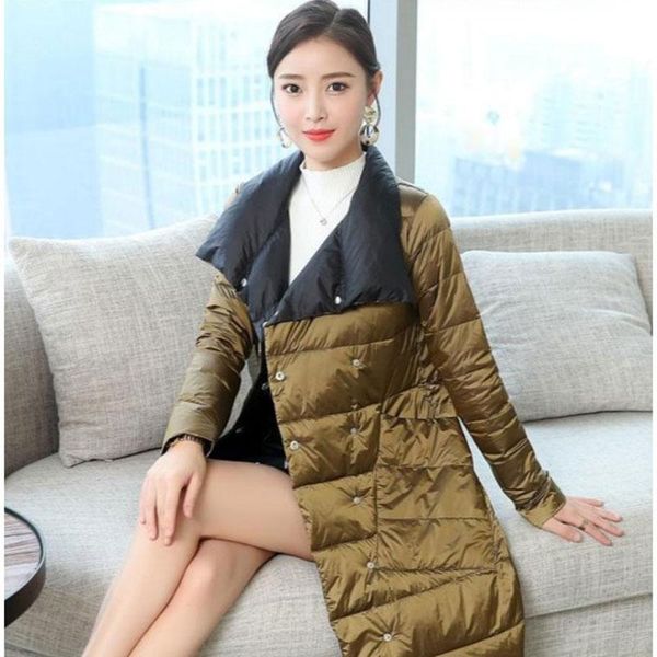 women's down & parkas mid-length solid color double-sided lightweight jacket designer daily fashion casual cotton coat 2021 winter, Black
women's down & parkas mid-length solid color double-sided lightweight jacket designer daily fashion casual cotton coat 2021 winter, Black