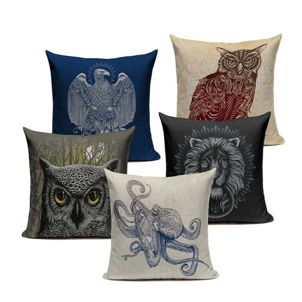 vintage cushion cover lion tiger throw pillow bird warrior owl cotton linen decor bedroom home sofa for car custom pillow case
vintage cushion cover lion tiger throw pillow bird warrior owl cotton linen decor bedroom home sofa for car custom pillow case