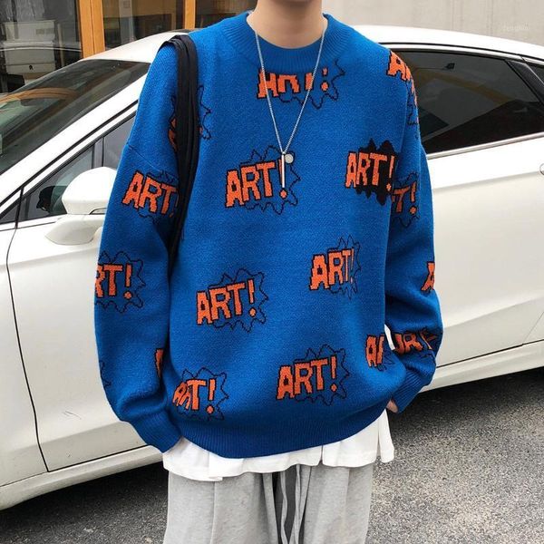 2020 autumn winter men's sweater casual graphic printed pullovers clothing woman korean streetwear woman sweaters1, White;black
2020 autumn winter men's sweater casual graphic printed pullovers clothing woman korean streetwear woman sweaters1, White;black