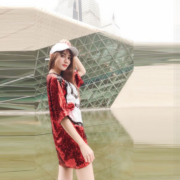 Casual Straight Geometric Sexy Fashion High Street Elegant Round Neck Half Sleeve Red Silver Sequin Coctail Dresses For Party cocktail
Casual Straight Geometric Sexy Fashion High Street Elegant Round Neck Half Sleeve Red Silver Sequin Coctail Dresses For Party cocktail