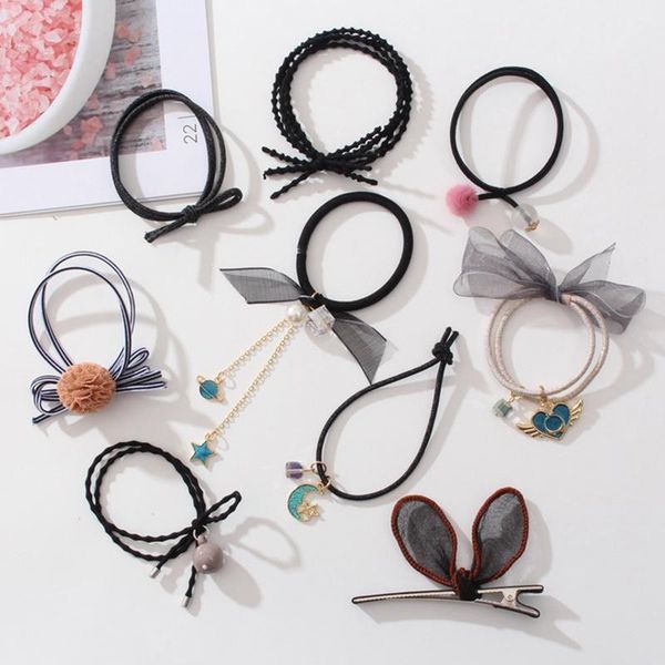 9pcs / set женщины девушки руководитель rope rope волос женский головной убор набор для волос кольцо девушки малый свежее rubber band элеган
9pcs / set женщины девушки руководитель rope rope волос женский головной убор набор для волос кольцо девушки малый свежее rubber band элеган