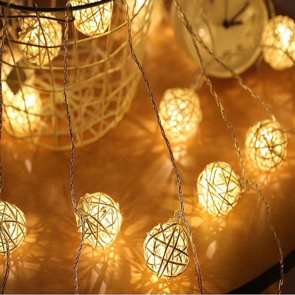 20 rattan balls led string lights battery garland cotton ball light chain holiday christmas lights balls xmas decoration
20 rattan balls led string lights battery garland cotton ball light chain holiday christmas lights balls xmas decoration