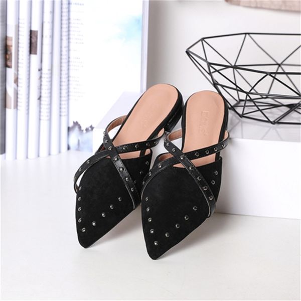 2021 new chinelos femininos vero novo sapatos planos net vermelho rebitagem prego plana preguioso meia kq77, Black
2021 new chinelos femininos vero novo sapatos planos net vermelho rebitagem prego plana preguioso meia kq77, Black