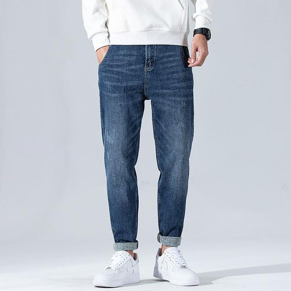 men's jeans autumn winter heavyweight men blue solid color pleated scratched bleached casual washed denim harem pants male
men's jeans autumn winter heavyweight men blue solid color pleated scratched bleached casual washed denim harem pants male