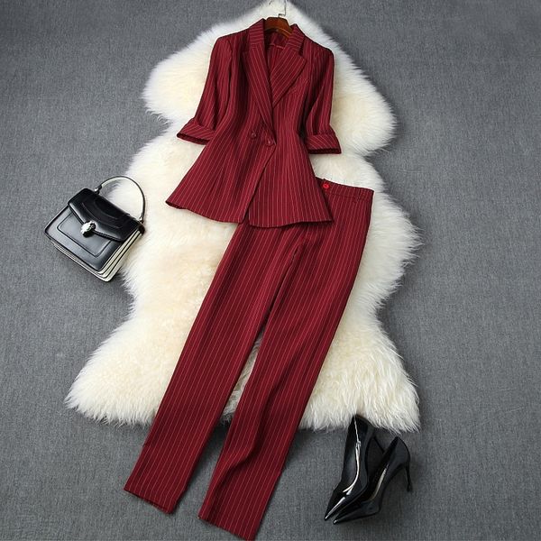 2lxtf 2020 autumn winter women's british style striped thin ol blazer high temperament autumn winter suit women's suitwaist pipe p, Gray
2lxtf 2020 autumn winter women's british style striped thin ol blazer high temperament autumn winter suit women's suitwaist pipe p, Gray