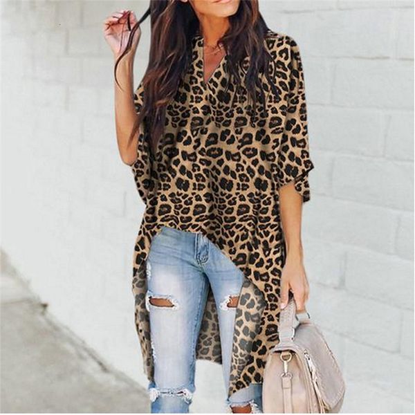 fashion women's ladies summer leopard print long v-neck mid sleeve tee shirt casual loose t-shirt, White
fashion women's ladies summer leopard print long v-neck mid sleeve tee shirt casual loose t-shirt, White