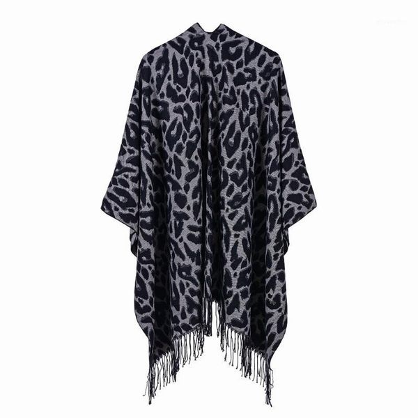 leopard print poncho winter cashmere women pomchos scarf ladies knit shawl cape cardigan scarf poncho lady1, Blue;gray
leopard print poncho winter cashmere women pomchos scarf ladies knit shawl cape cardigan scarf poncho lady1, Blue;gray