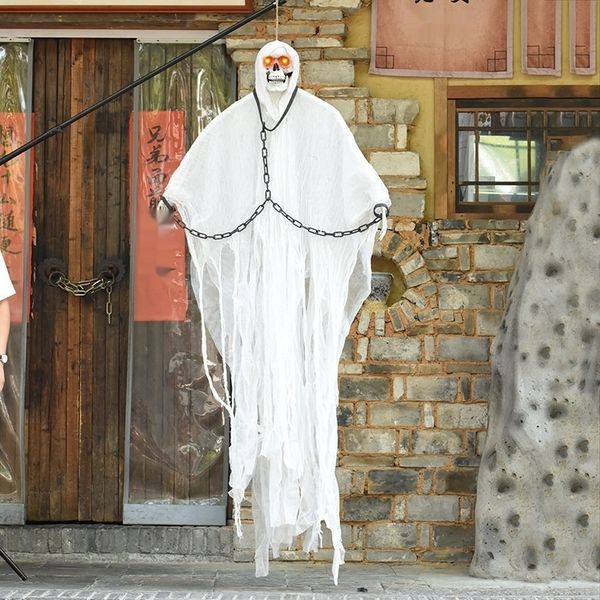 dkzs9 halloween props prop voice iron chain control horror cry skull iron chain hanging ghost trick layout house decoration hanging ghost sh 
dkzs9 halloween props prop voice iron chain control horror cry skull iron chain hanging ghost trick layout house decoration hanging ghost sh
