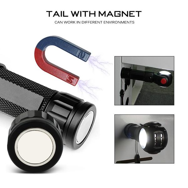 led flashlight 360 degree t6 cob torch 2000lm waterproof with magnet usb led torch 7 modes use aaa or 18650 or bbyzsl alice_bag
led flashlight 360 degree t6 cob torch 2000lm waterproof with magnet usb led torch 7 modes use aaa or 18650 or bbyzsl alice_bag
