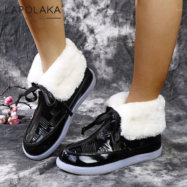 boots lapolaka 2021 platform comfy warm snow booties woman shoes plush lace-up solid low heel winter female1, Black
boots lapolaka 2021 platform comfy warm snow booties woman shoes plush lace-up solid low heel winter female1, Black