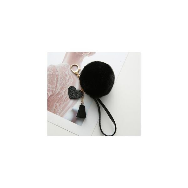 new fluffy rabbit fur ball key chain with leather heart tassel pompom key ring holder for women bag car jewelry pendant f bbytgg, Slivery;golden
new fluffy rabbit fur ball key chain with leather heart tassel pompom key ring holder for women bag car jewelry pendant f bbytgg, Slivery;golden