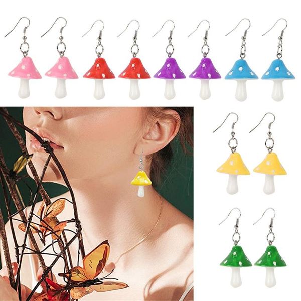 5/6 Pairs Resin Mushroom Earrings Fresh Handmade Plastic Simulation Mushroom Drop Earrings Kit for Women Girl Jewelry, Silver
5/6 Pairs Resin Mushroom Earrings Fresh Handmade Plastic Simulation Mushroom Drop Earrings Kit for Women Girl Jewelry, Silver