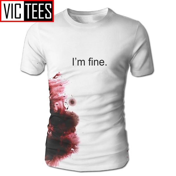 sport man funny blooded i'm fine t shirt novelty design men tees classic t-shirts 100% polyester for male
sport man funny blooded i'm fine t shirt novelty design men tees classic t-shirts 100% polyester for male
