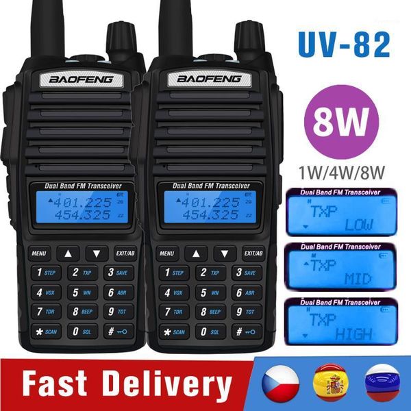2pcs real 8w baofeng uv 82 walkie talkie high power uv-82 portable two way radio uv82 10km long range dual band fm transceiver1
2pcs real 8w baofeng uv 82 walkie talkie high power uv-82 portable two way radio uv82 10km long range dual band fm transceiver1