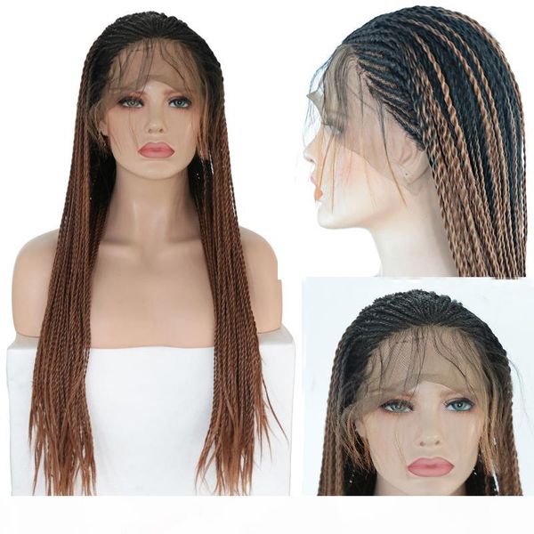 box braid lace wigs dark roots ombre brown glueless long 2x twist braids heat resistant synthetic braided lace front wig for black women
box braid lace wigs dark roots ombre brown glueless long 2x twist braids heat resistant synthetic braided lace front wig for black women