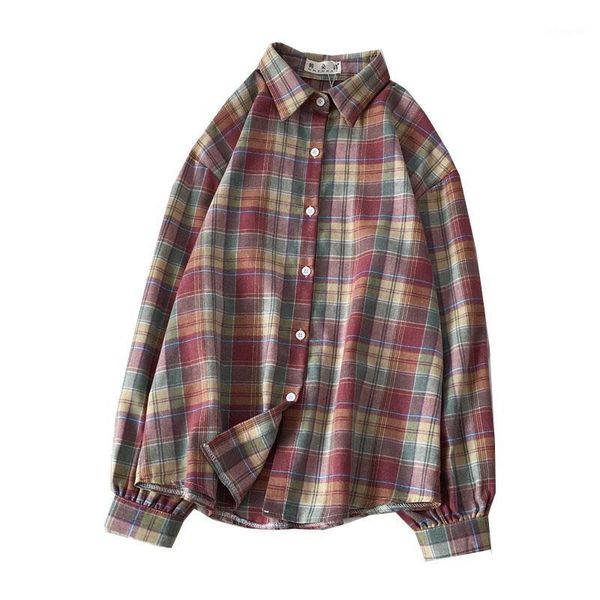 new 2020 spring shirts lady girl shirt long sleeve retro plaid shirt autumn winter wild korean version casual female1, White
new 2020 spring shirts lady girl shirt long sleeve retro plaid shirt autumn winter wild korean version casual female1, White