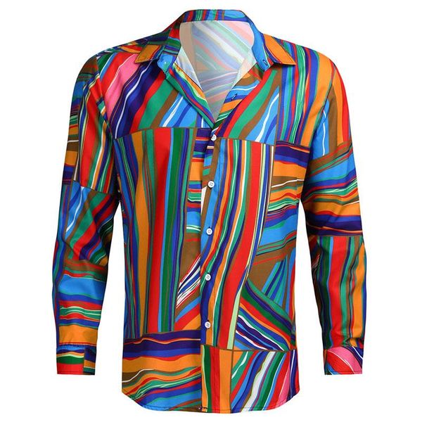 пляж shirt мужчины полоса геометрическая печати длинные рукава нагрудные шея кнопка свободное гавайские рубашки мужчины streetwear camisas п, White;black
пляж shirt мужчины полоса геометрическая печати длинные рукава нагрудные шея кнопка свободное гавайские рубашки мужчины streetwear camisas п, White;black