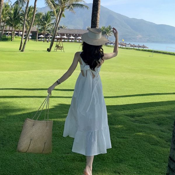 2021 new open back dressed in medium length summer bohemia holiday sweet bow fine skirt female dress 0eoj, Black;gray
2021 new open back dressed in medium length summer bohemia holiday sweet bow fine skirt female dress 0eoj, Black;gray