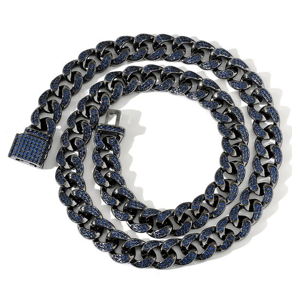mens street hip hop necklace 12mm 16-24inch black gold plated blue cz miami cuban chain necklace bracelet for men women jewelry, Silver
mens street hip hop necklace 12mm 16-24inch black gold plated blue cz miami cuban chain necklace bracelet for men women jewelry, Silver