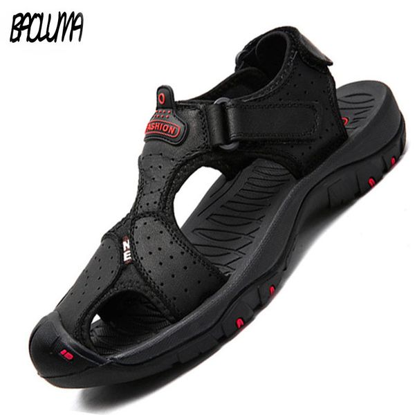 classic men's sandals summer genuine leather beach sandals moccasins men's sandals outdoor slippers casual sneakers super size t20, Black
classic men's sandals summer genuine leather beach sandals moccasins men's sandals outdoor slippers casual sneakers super size t20, Black