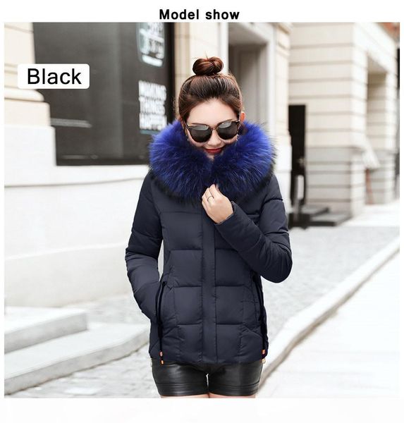 winter jacket women parkas for coat fashion female down jacket with a hood large faux fur collar coat autumn 668, Black
winter jacket women parkas for coat fashion female down jacket with a hood large faux fur collar coat autumn 668, Black
