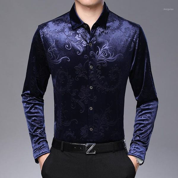 mens luxury velvet floral dress shirts slim fit long sleeve velour shirt men casual button down shirt male chemise1, White;black
mens luxury velvet floral dress shirts slim fit long sleeve velour shirt men casual button down shirt male chemise1, White;black