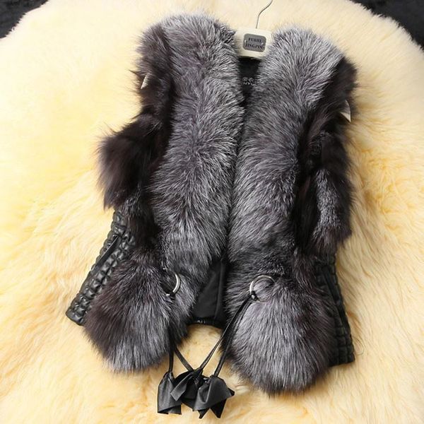 women's fur & faux warm women vest coat plus size sleeveless plush vests female jacket autumn winter 2021 shaggy outerwear, Black
women's fur & faux warm women vest coat plus size sleeveless plush vests female jacket autumn winter 2021 shaggy outerwear, Black