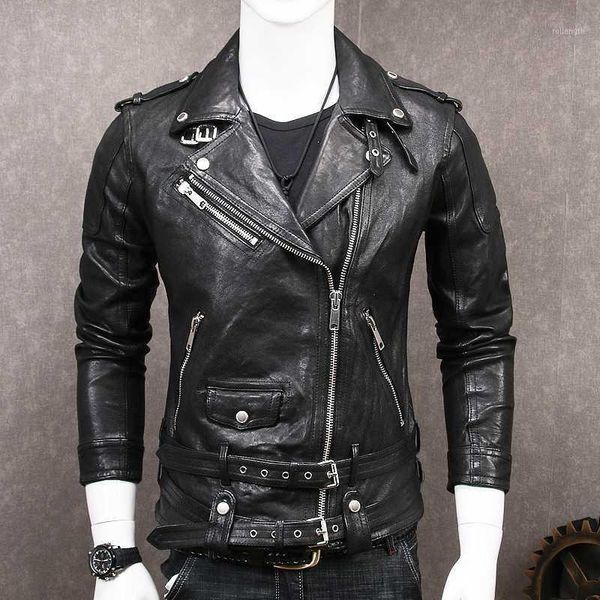 2020 black men slim fit biker jacket diagonal zipper plus size xxxl genuine sheepskin motorcycle leather coat1
2020 black men slim fit biker jacket diagonal zipper plus size xxxl genuine sheepskin motorcycle leather coat1