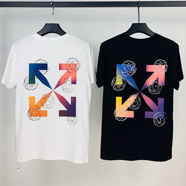 off style white co branded graffiti raiow arrow short sleeve t-shirt loose couple casual street fashion brand men and women, White;black
off style white co branded graffiti raiow arrow short sleeve t-shirt loose couple casual street fashion brand men and women, White;black