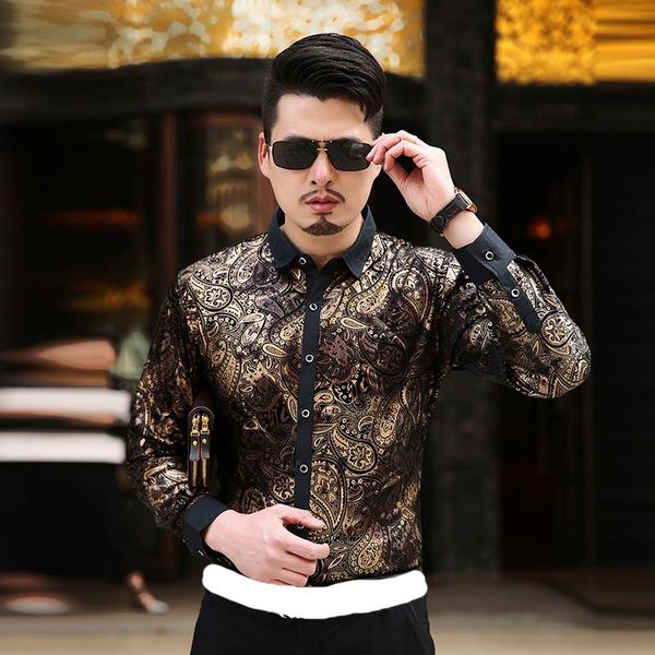 men's casual shirts 2021 arrival luxury quality velvet men long sleeve autumn winter shirt plus size -4xl fashion business, White;black
men's casual shirts 2021 arrival luxury quality velvet men long sleeve autumn winter shirt plus size -4xl fashion business, White;black